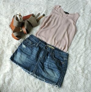 BKE jean skirt